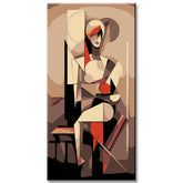 Painting by Numbers Woman Abstract Art